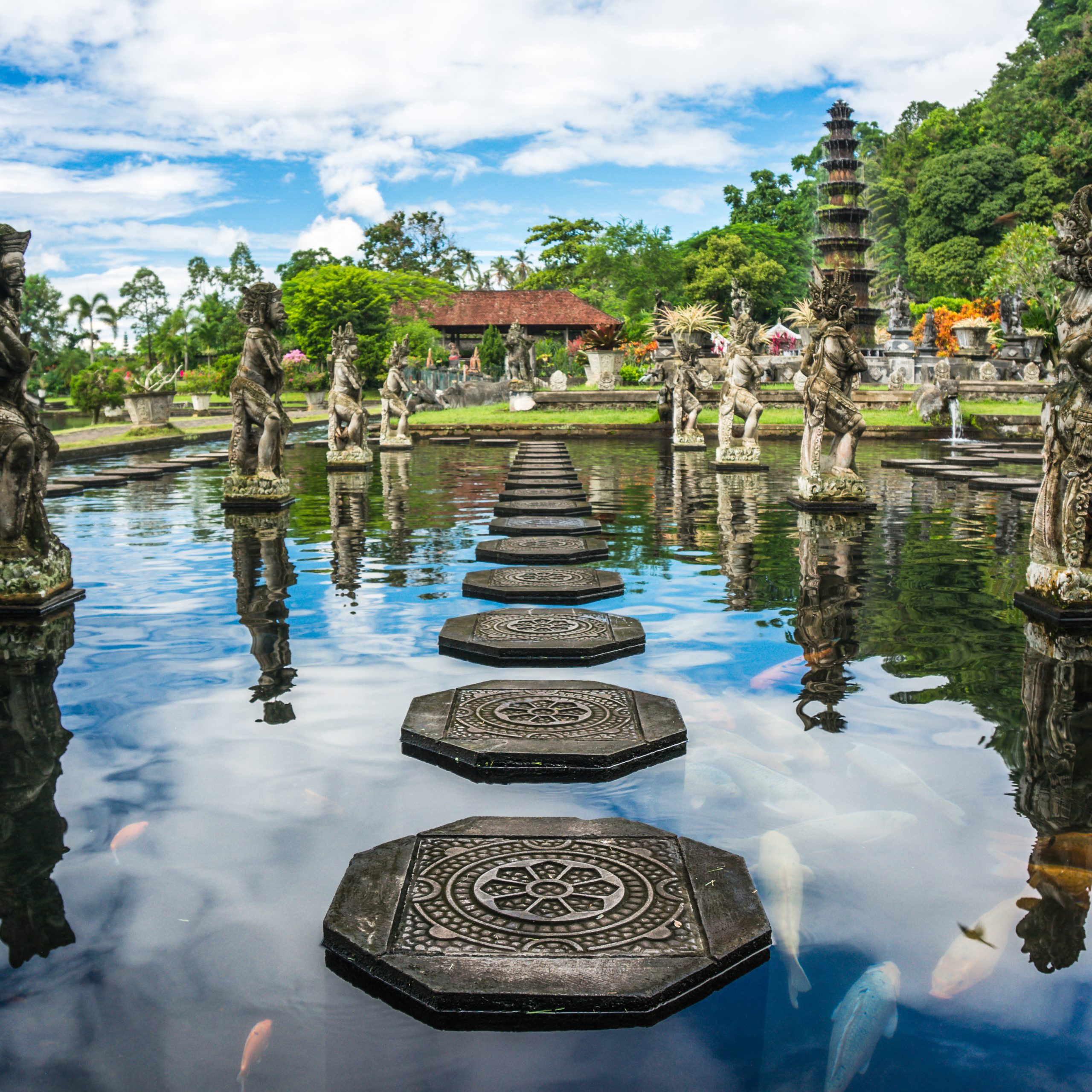 Water Palace  of Tirta Gangga in East Bali  Karangasem 